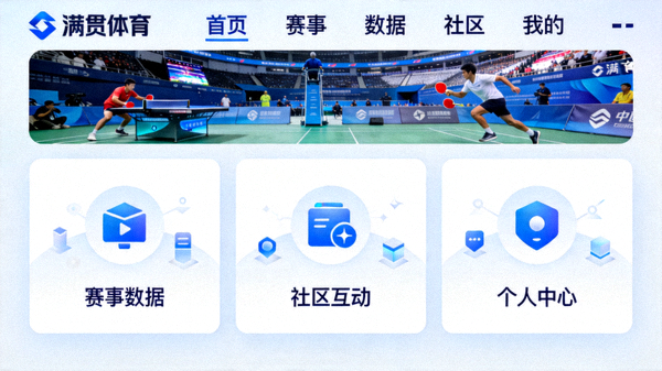 满贯体育官网全新用户界面设计，展示现代化布局与清晰导航