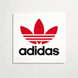 阿迪达斯Adidas品牌标志，三叶草形状