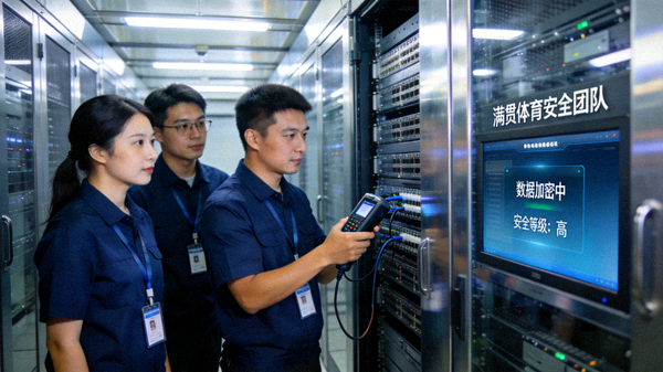 满贯体育安全团队正在检查服务器与数据加密状态
